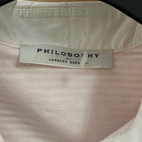 - Philosophy Di Lorenzo Serafini Button Stripe Shirt Dress - Picture 12 of 12